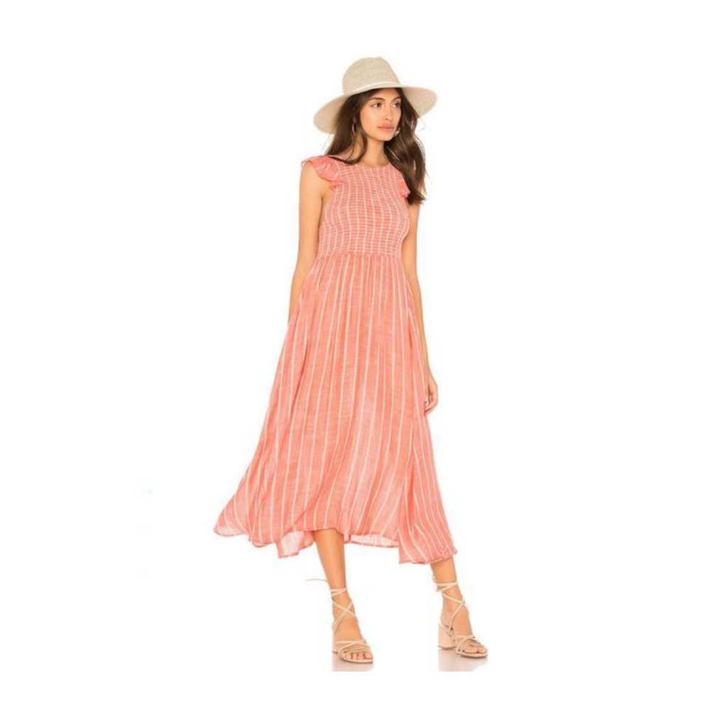 Free People Striped Casual Maxi Dress